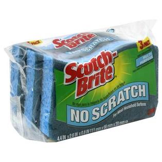 Scotch-Brite Non-Scratch Multi-Purpose Scrub Sponge, Light Blue/Blue, 3 Sponges